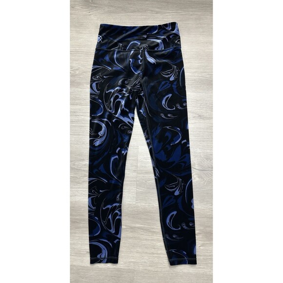 Athleta Pants - Athleta Women's Elation Velvet Tight Color Agate Paisley Black soft small